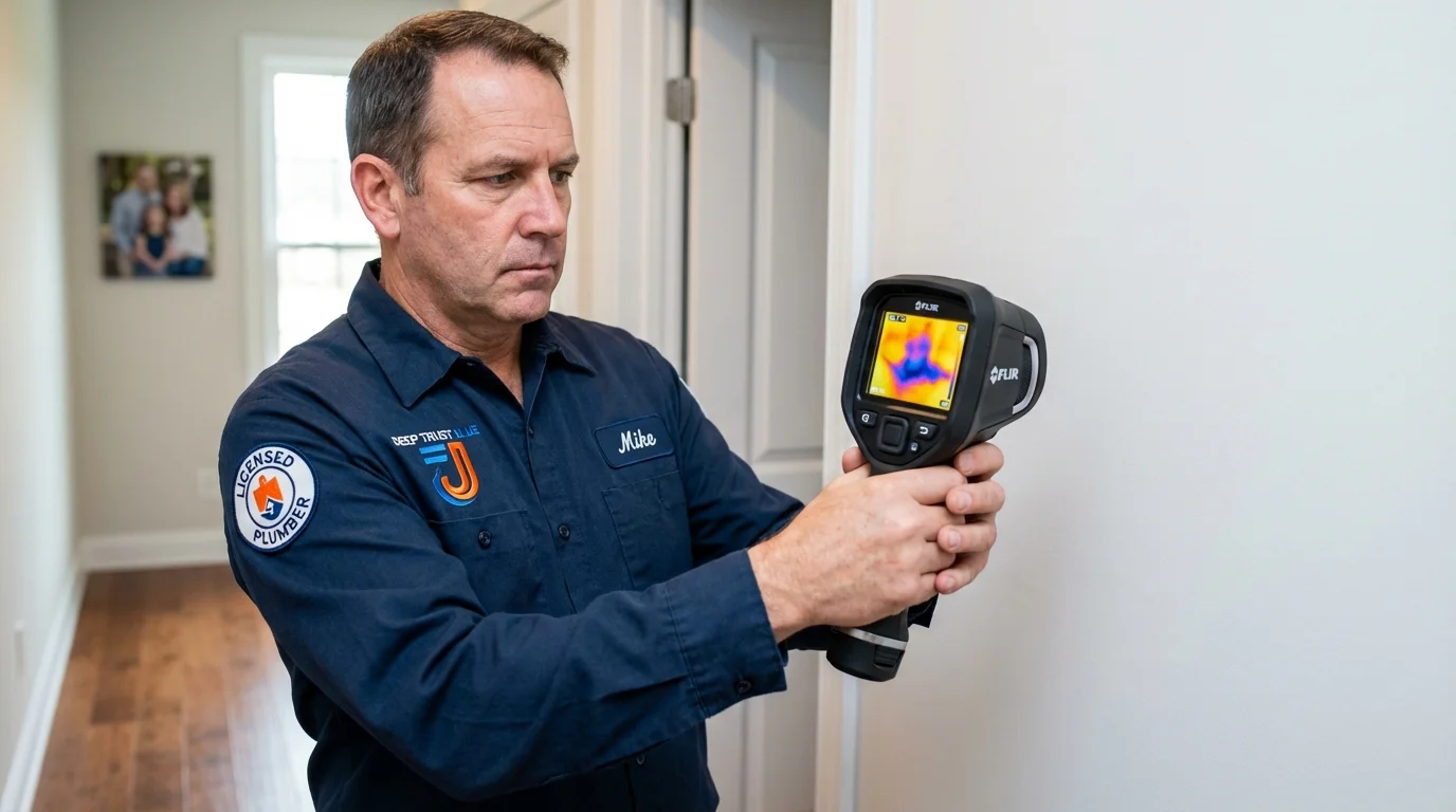 Thermal imaging leak detection by Johns Plumbing LLC in Uniontown